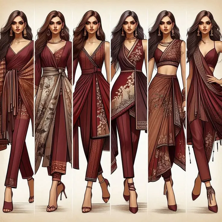Certificate in Saree Draping training session at the Kira Exotica beauty academy in Indore